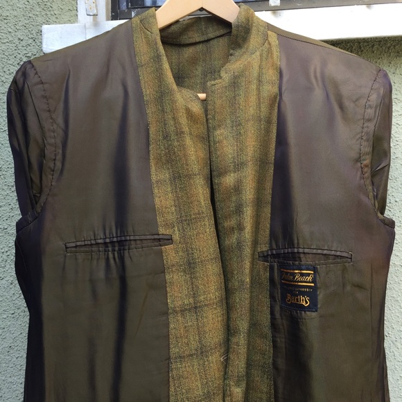 Vintage Brown/Tan/Olive Plaid Sportcoat - Picture 11 of 16